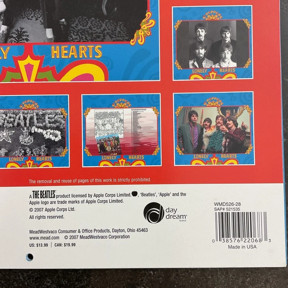 The Beatles Sgt. Peppers Lonely Hearts Club Band Album Art Wall Calendar 2008